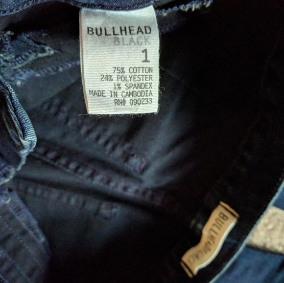 NWOT Bullhead black dark wash jeans 1 - Picture 6 of 8